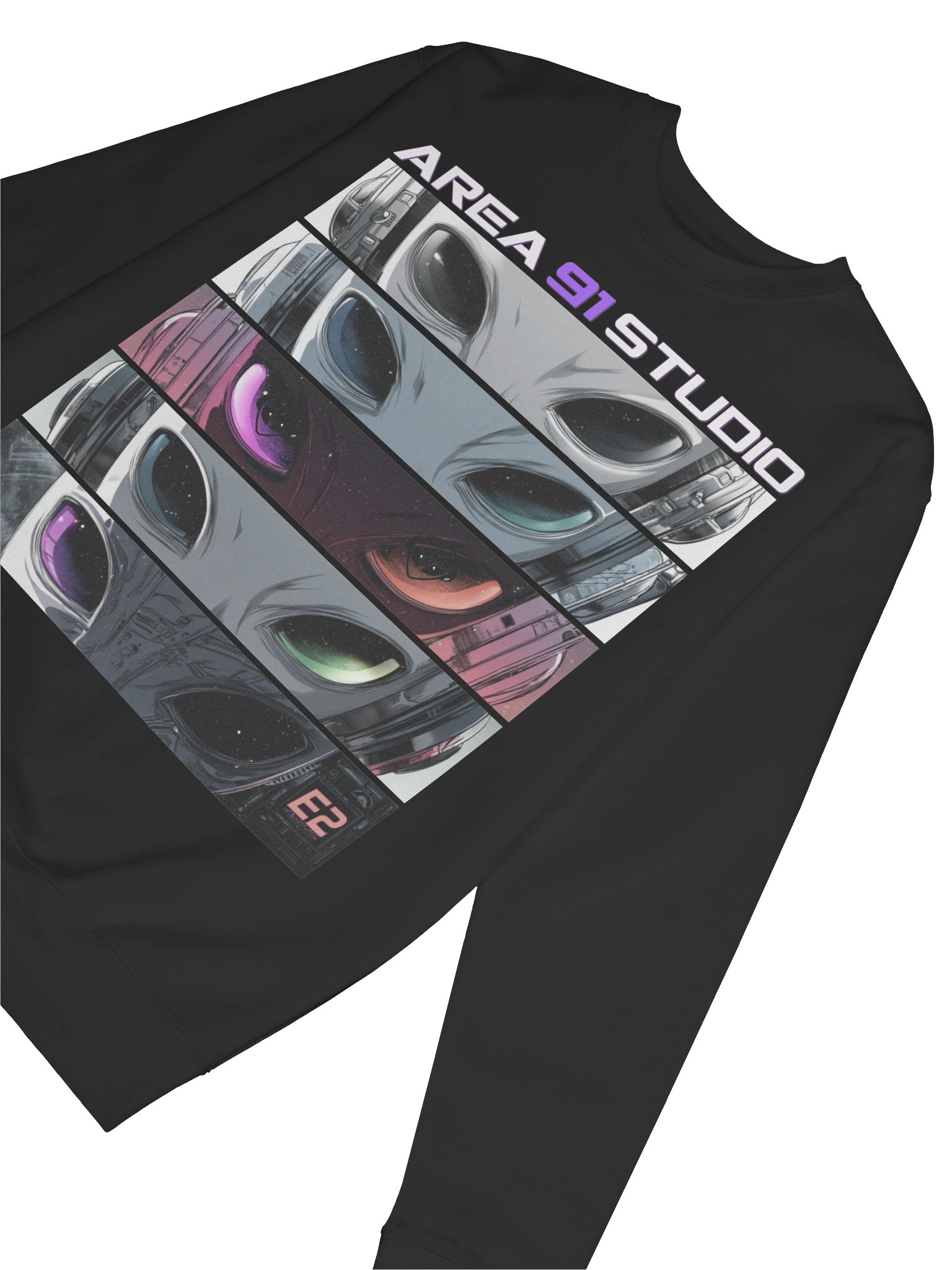 e² AREA 91 STUDIO 5 Panel Anime Alien Sweatshirt product image (50)