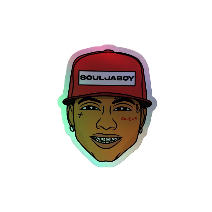 SOULJABOYDRIPCO Cartoon Holographic Sticker product image (2)