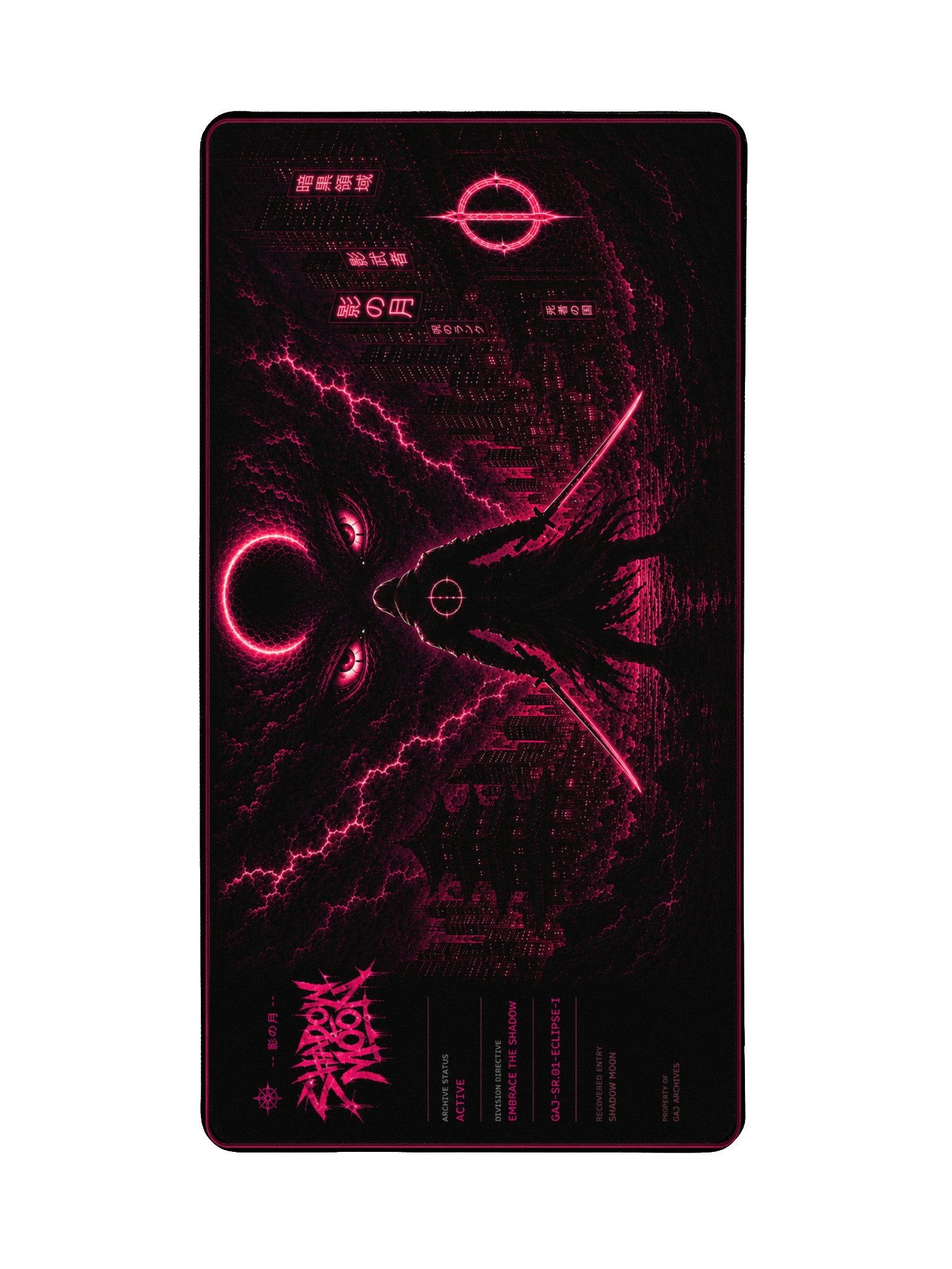 SHADOW MOON - Neon Gaming Desk Mat product image (2)