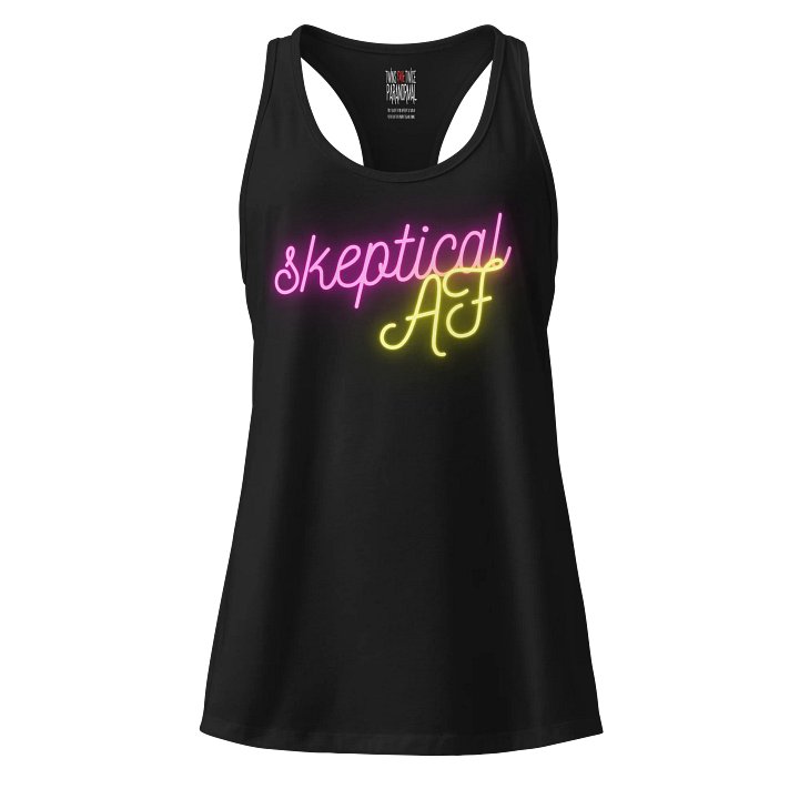 Skeptical AF Racerback Tank product image (1)
