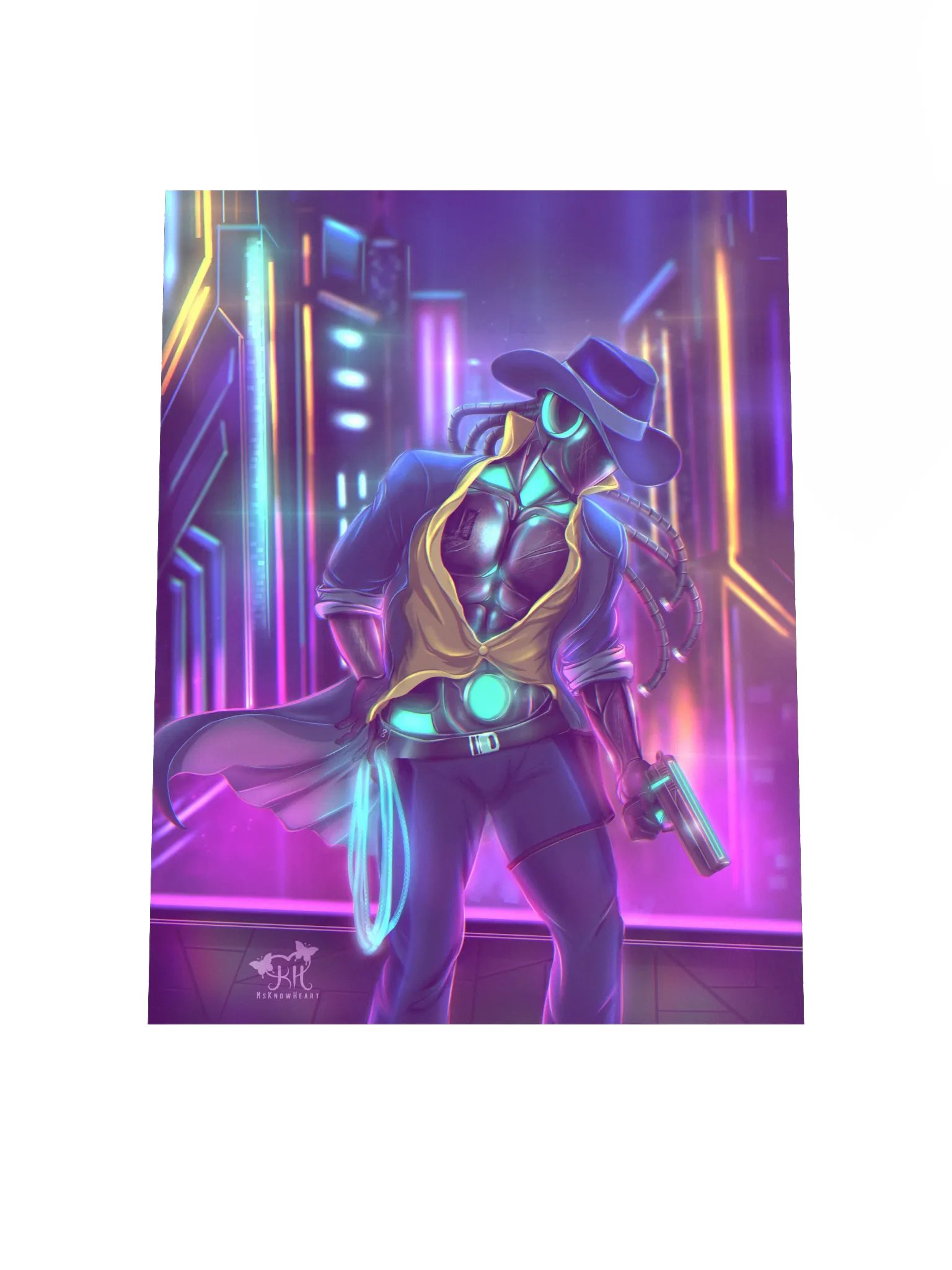 "Cy-Fi" Cowboy - Art Print product image (4)