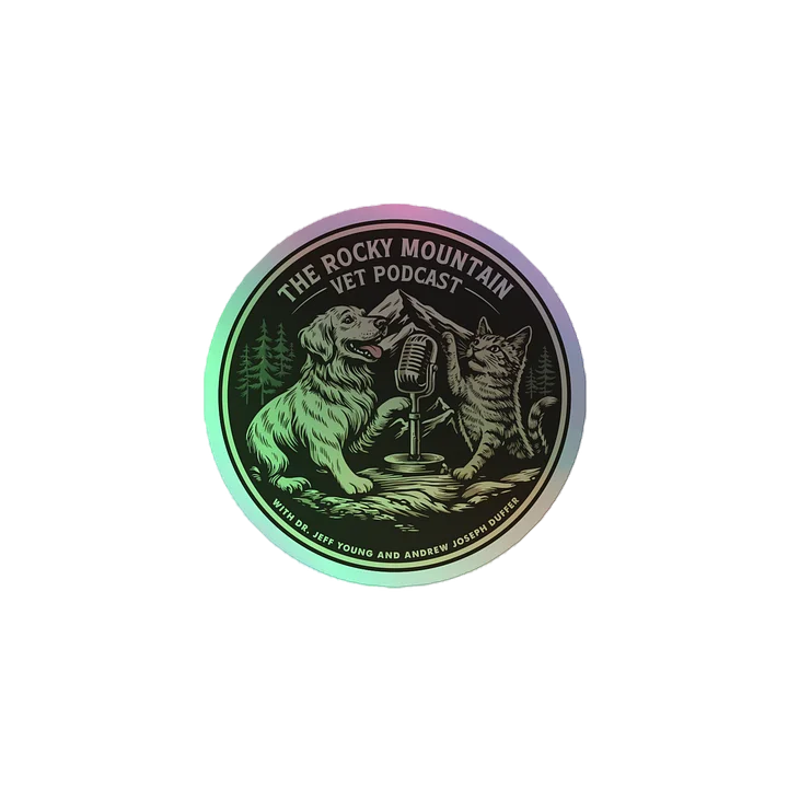 Rocky Mountain Vet Podcast Holographic Sticker Sheet product image (2)