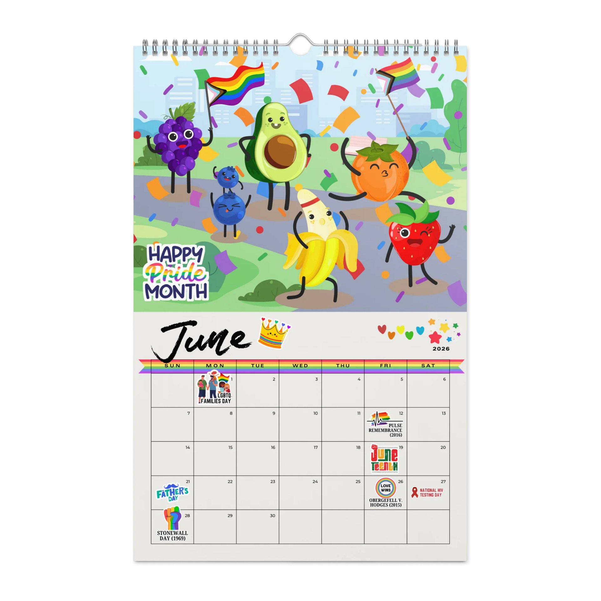 2026 LGBTQ+ Pride & Cultural Celebration Calendar product image (6)