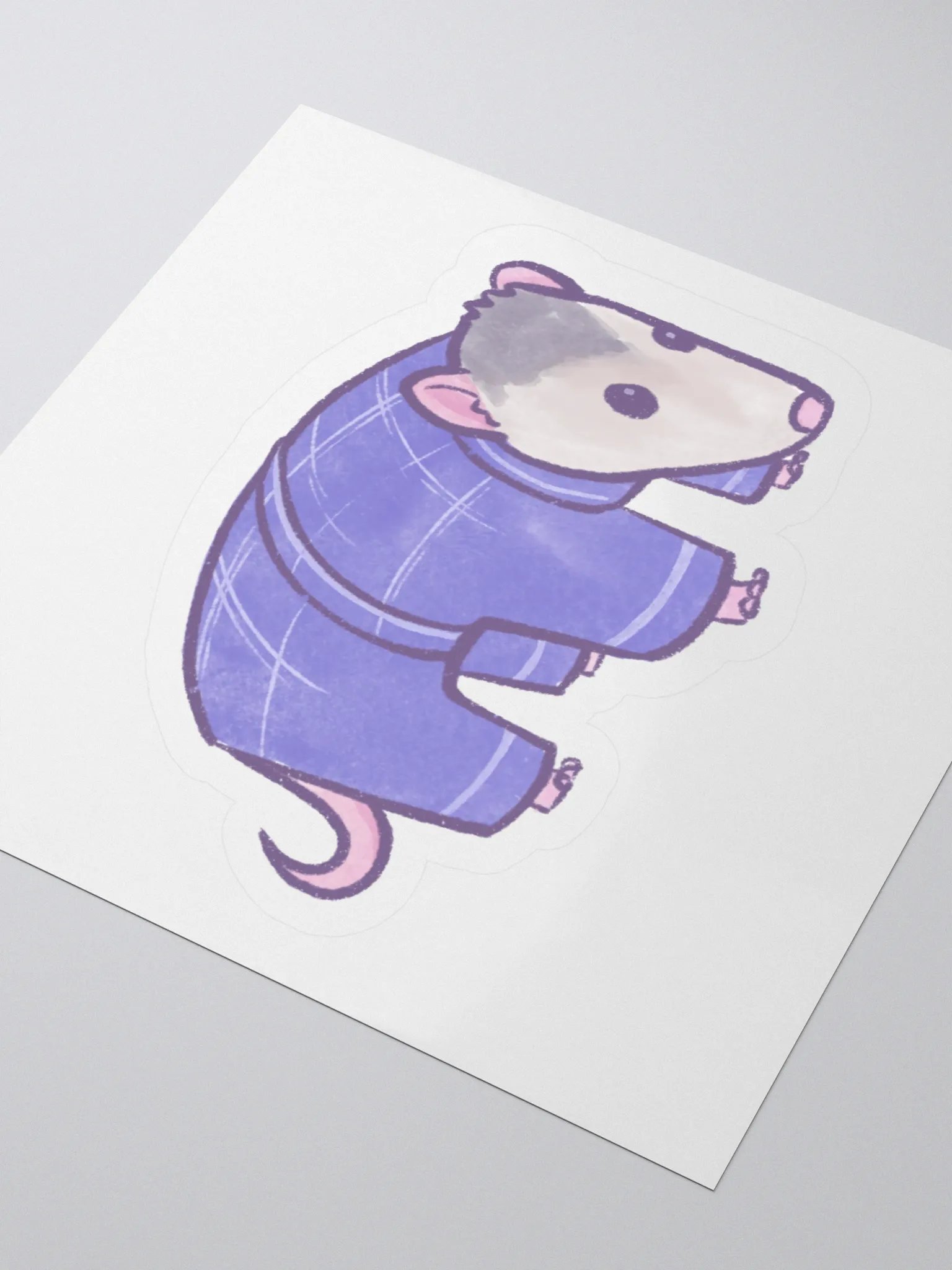 Pajama Possum - Kiss Cut Sticker product image (3)