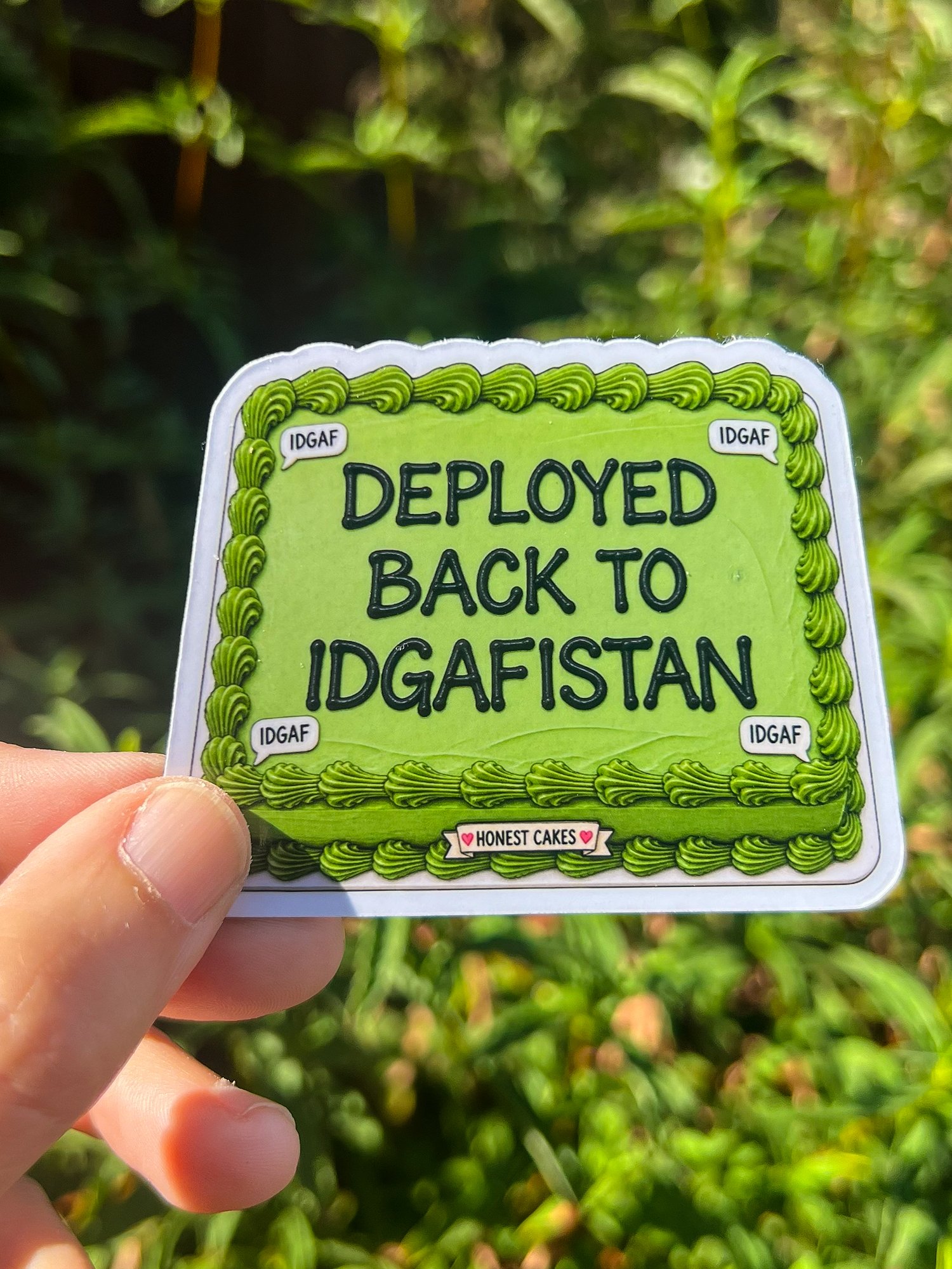 FRIDGE MAGNET: Deployed Back To IDGAFISTAN - FREE SHIPPING product image (2)