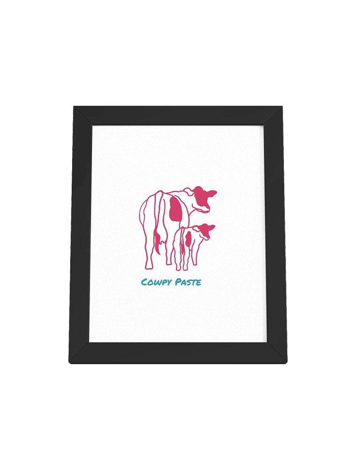 Cowpy Paste - Framed Poster product image (1)