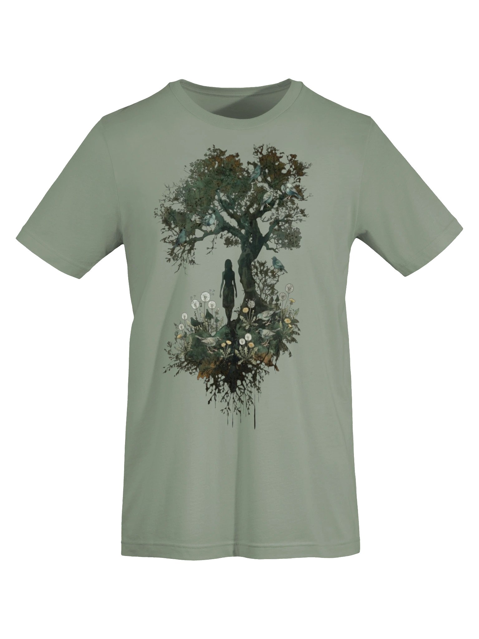 Forest Woman Silhouette Shirt, Divine Feminine Woodland Nature Lover Tee product image (6)