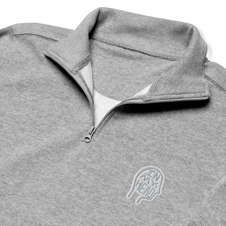 In My Head (grey bubble design) embroidered quarter zip product image (6)