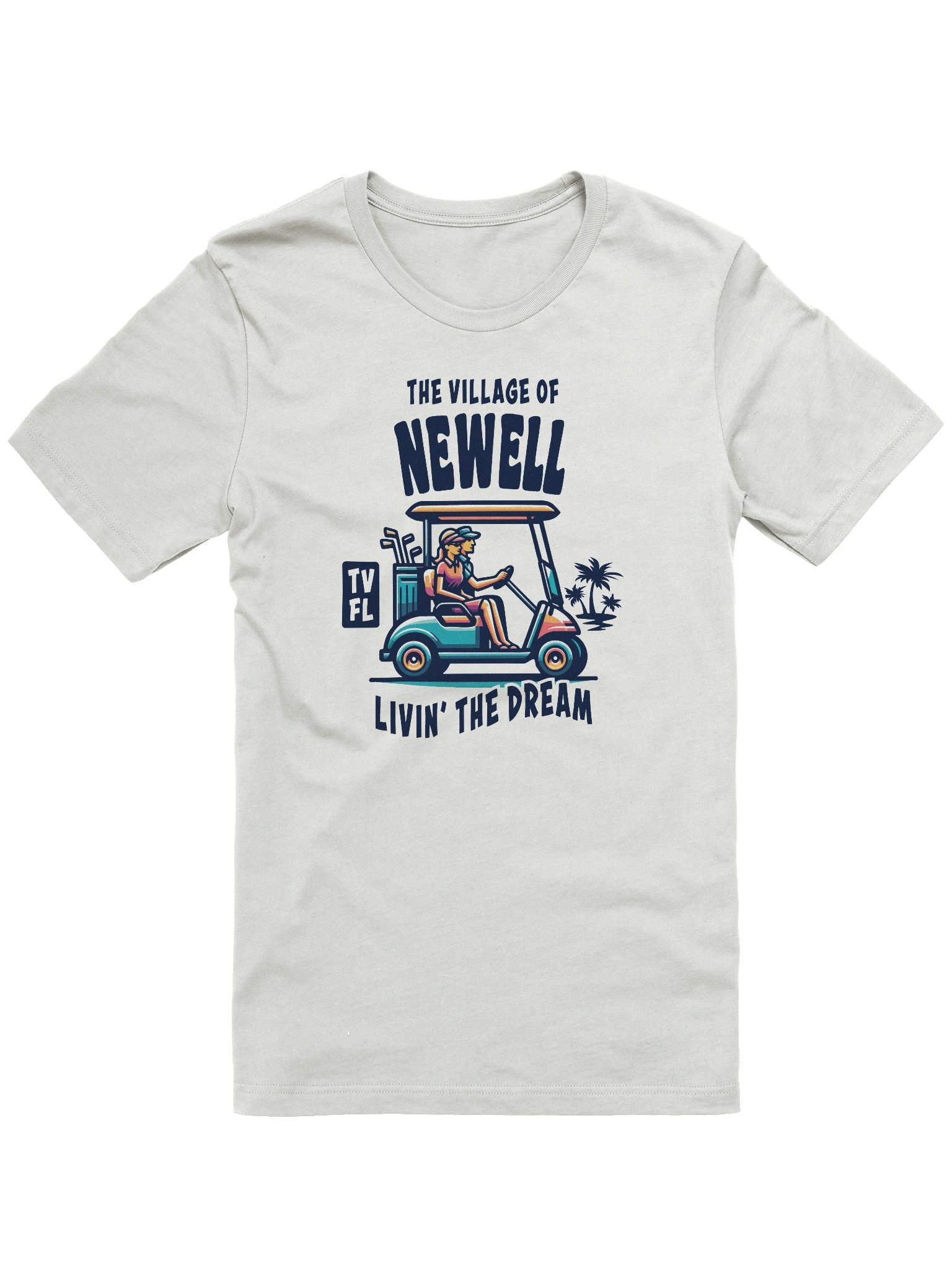 The Village of Newell TV FL Golf Cart Design T-Shirt product image (2)
