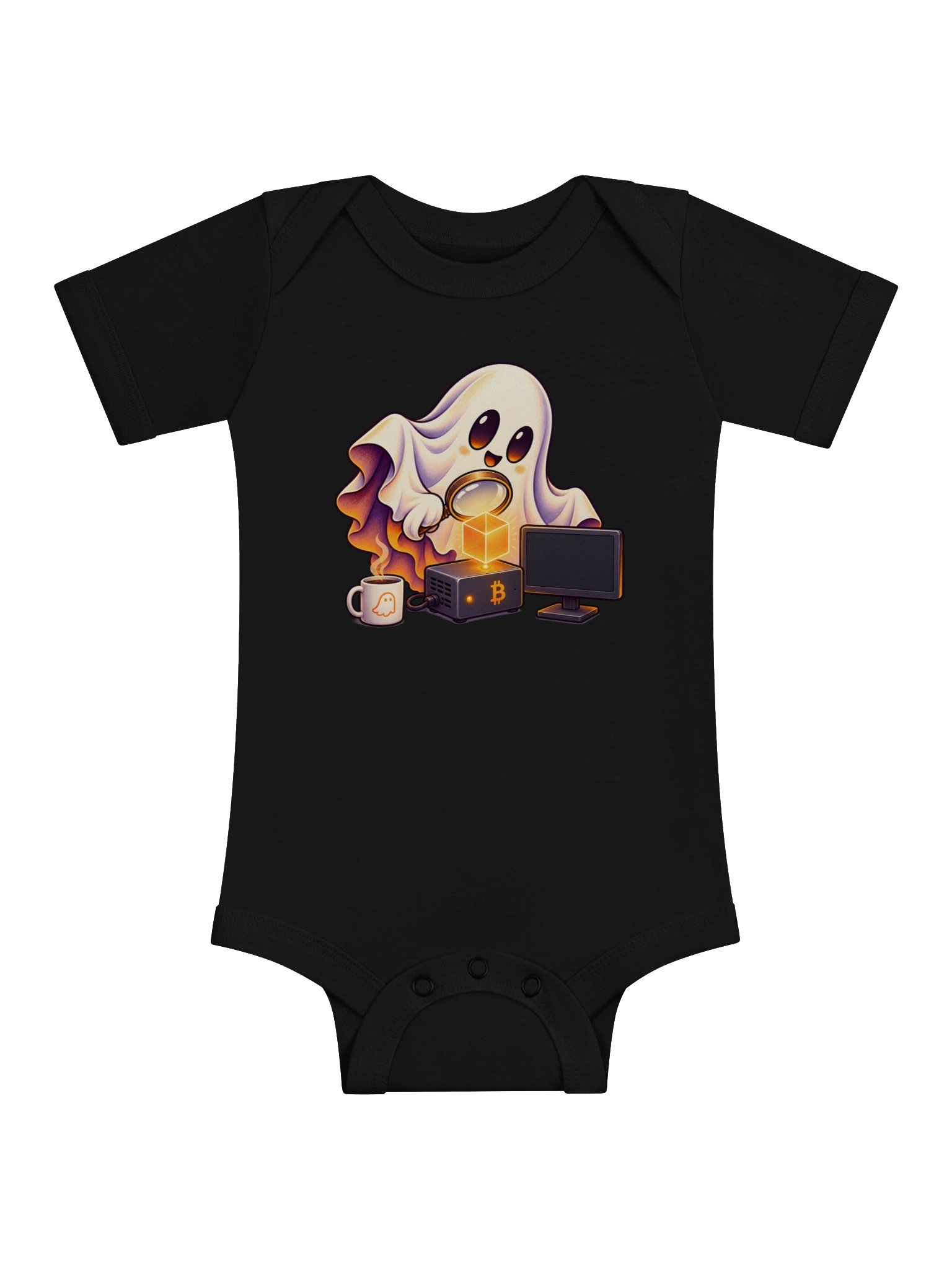 Ghost in the Node Bitcoin Infant Bodysuit product image (1)