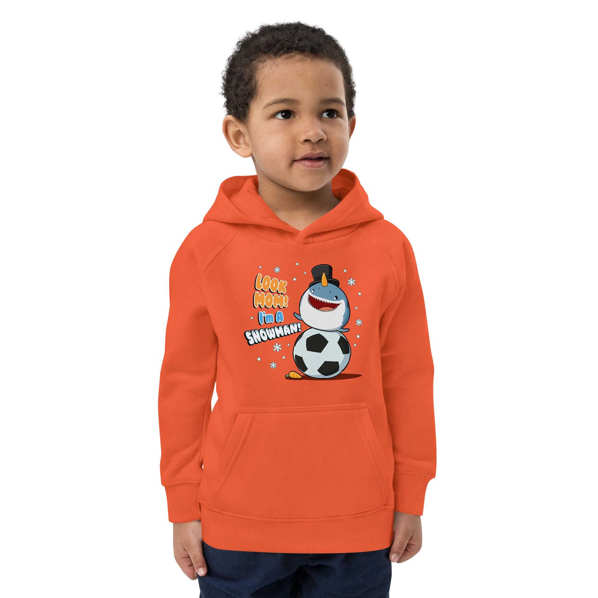 SNOWMAN Kids Eco Hoodie product image (1)