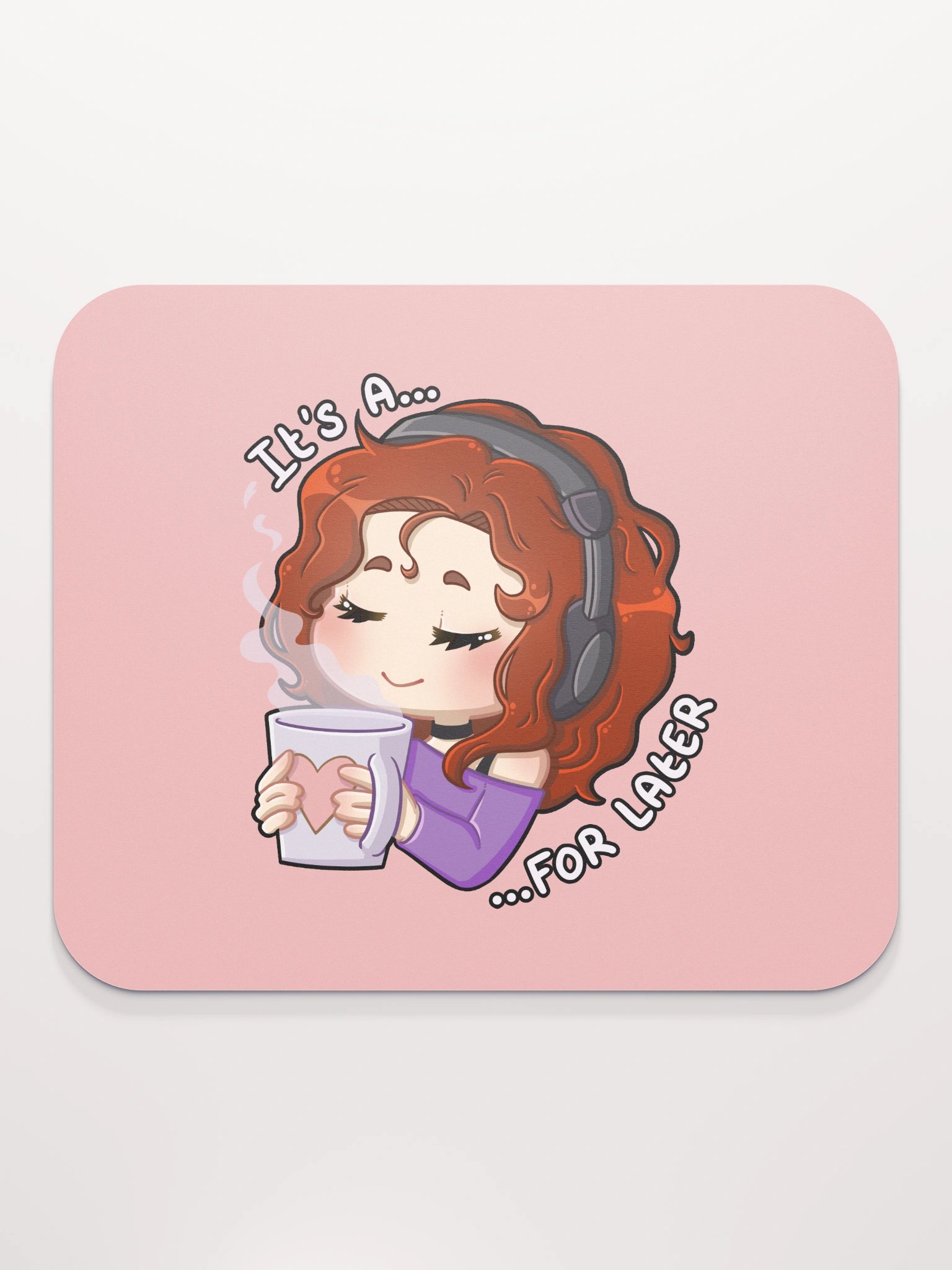 For Later mouse mat (pink) product image (2)