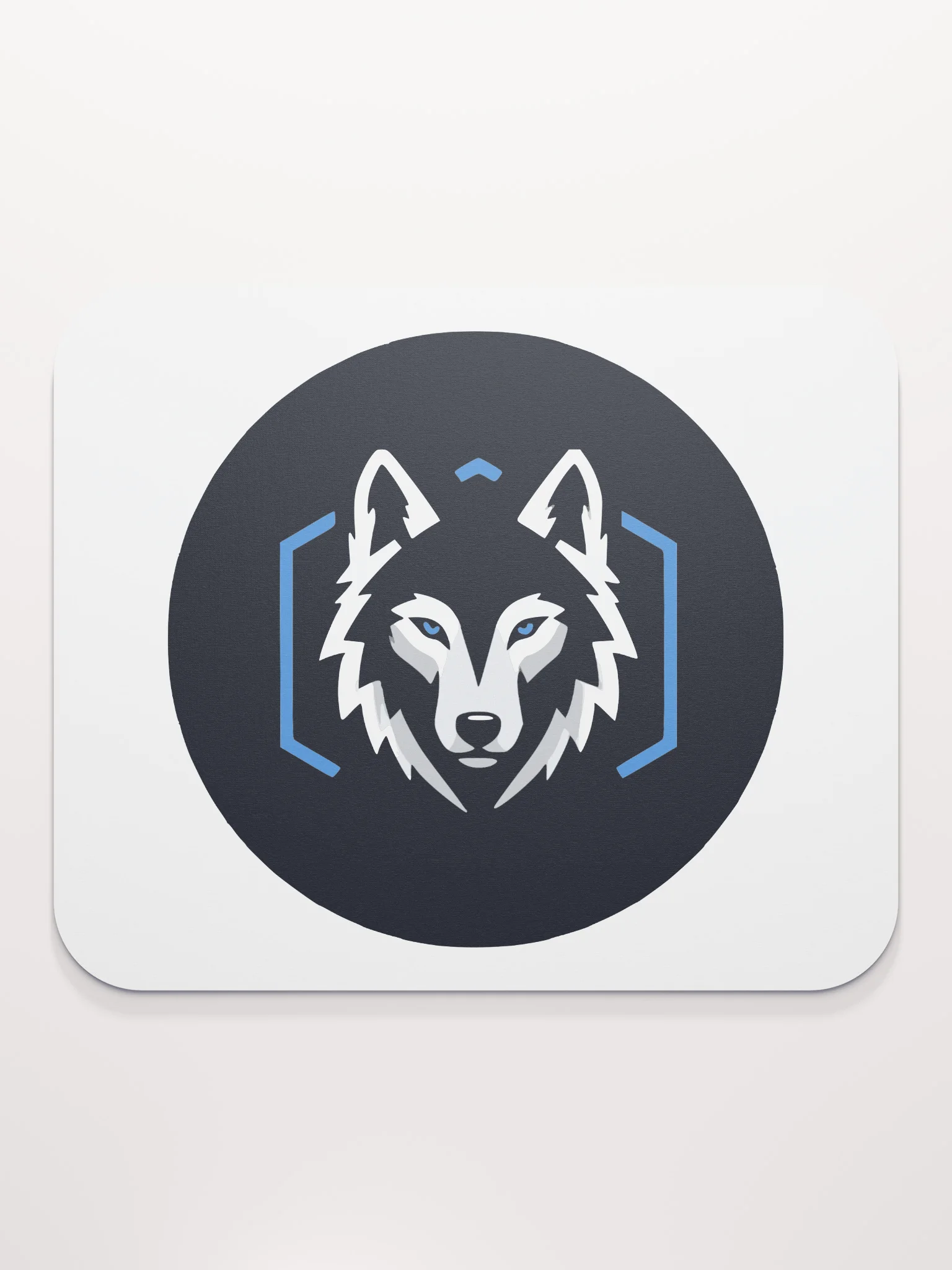 Blue-Eyed Wolf Logo Mouse Pad product image (2)