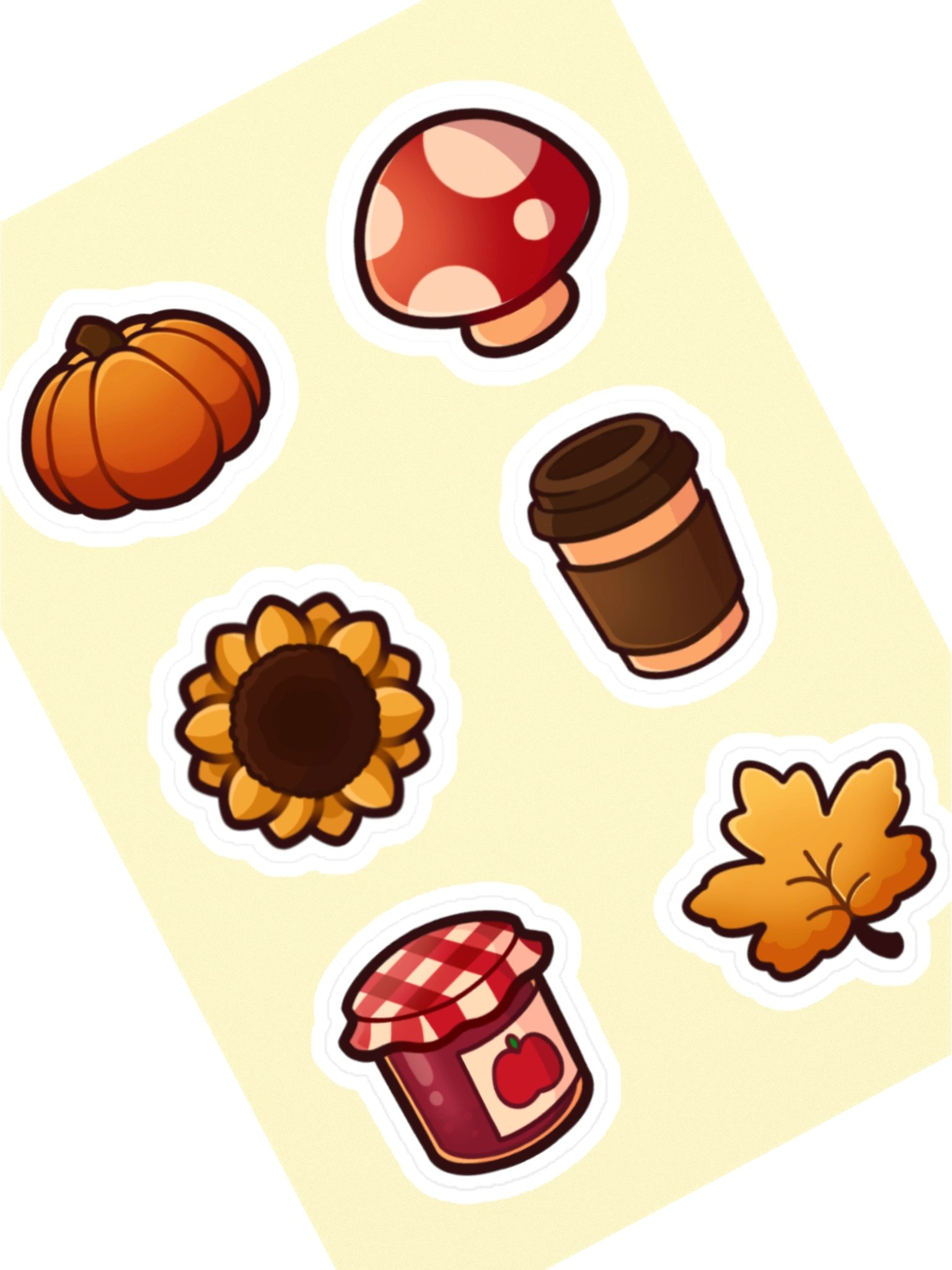 autumn sticker set product image (1)