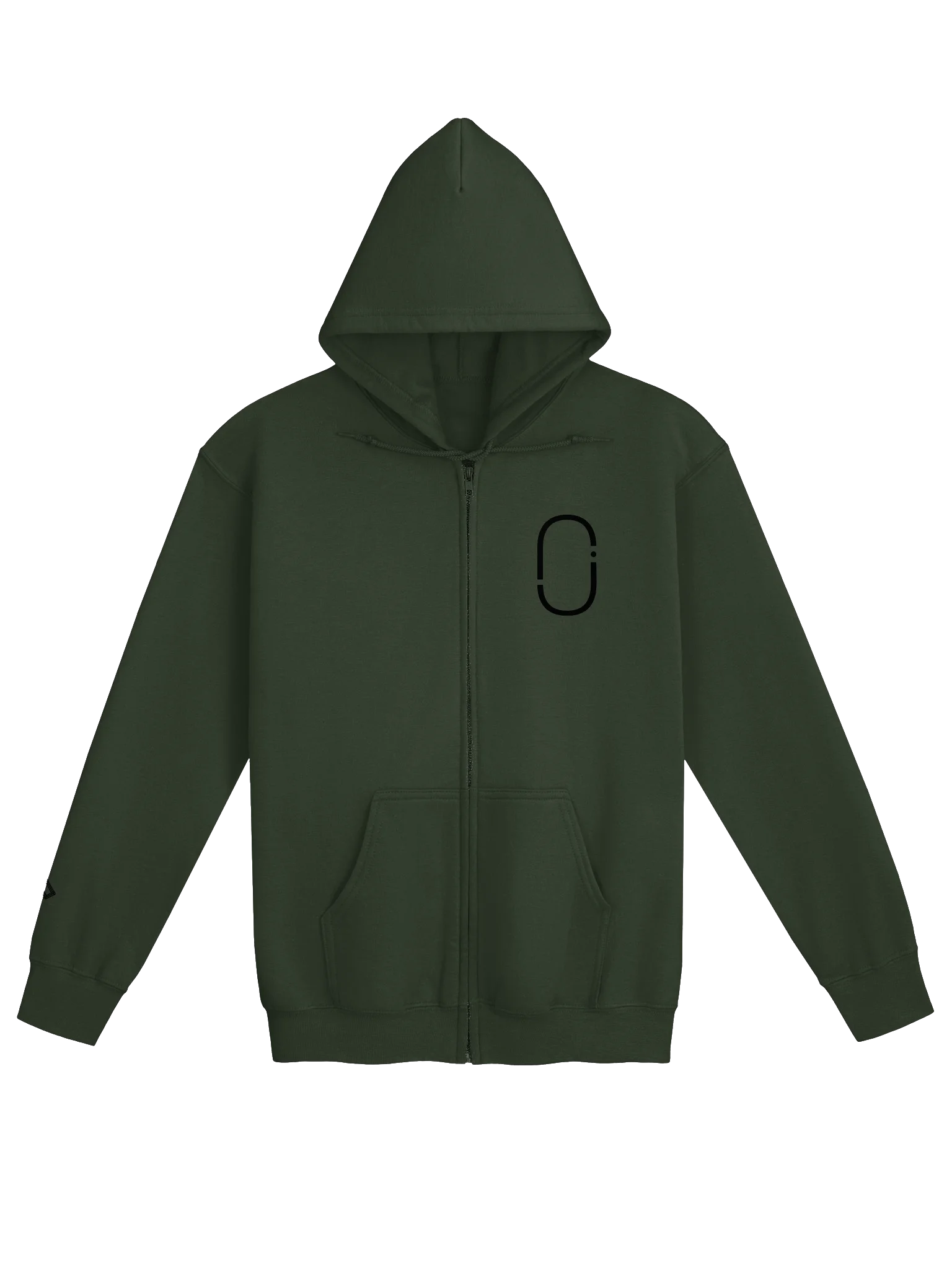 JOHANNES JAE – THE ZIP UP HOODIE • Blackout product image (1)
