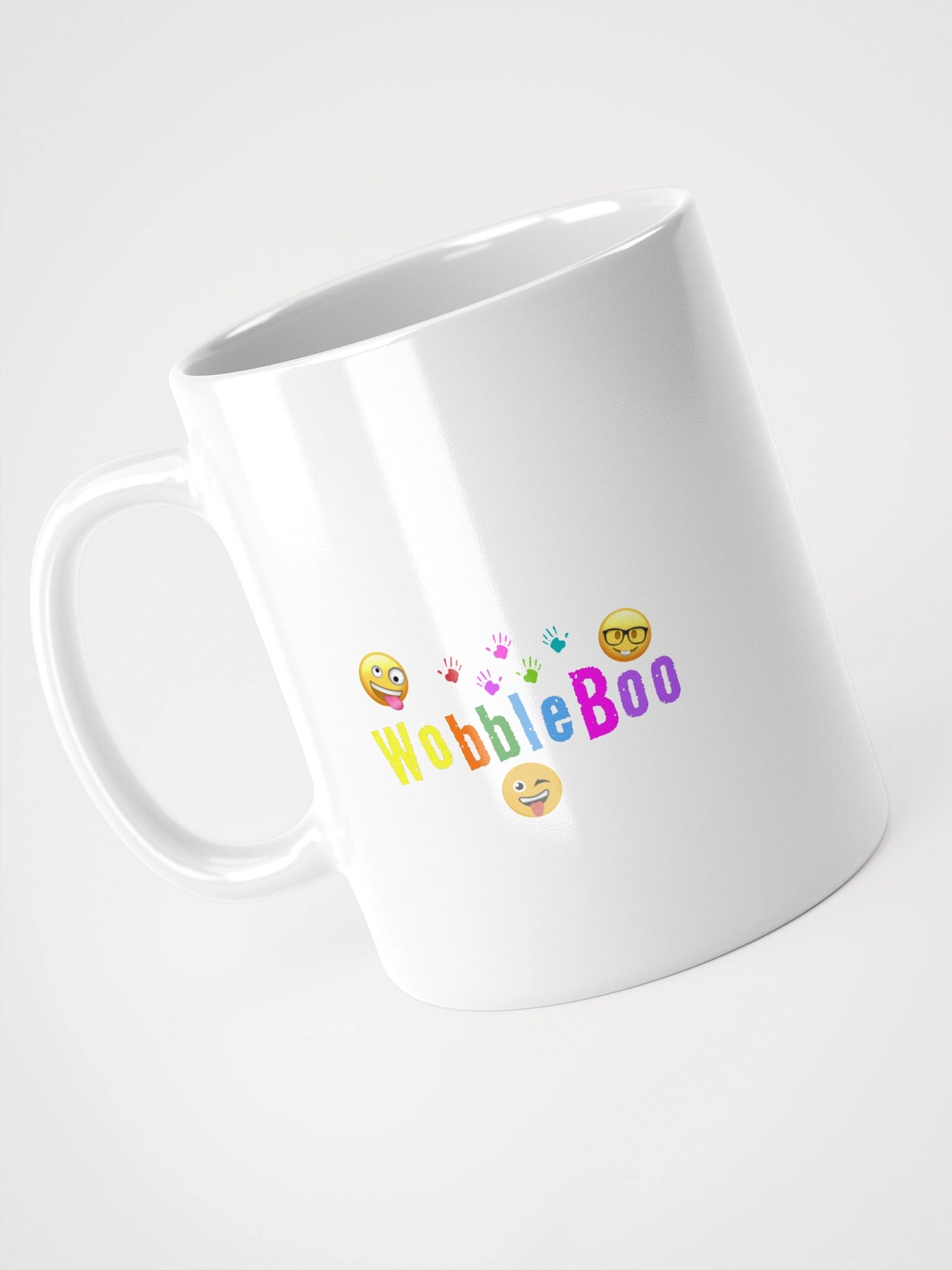 WobbleBoo White Glossy Mug product image (4)