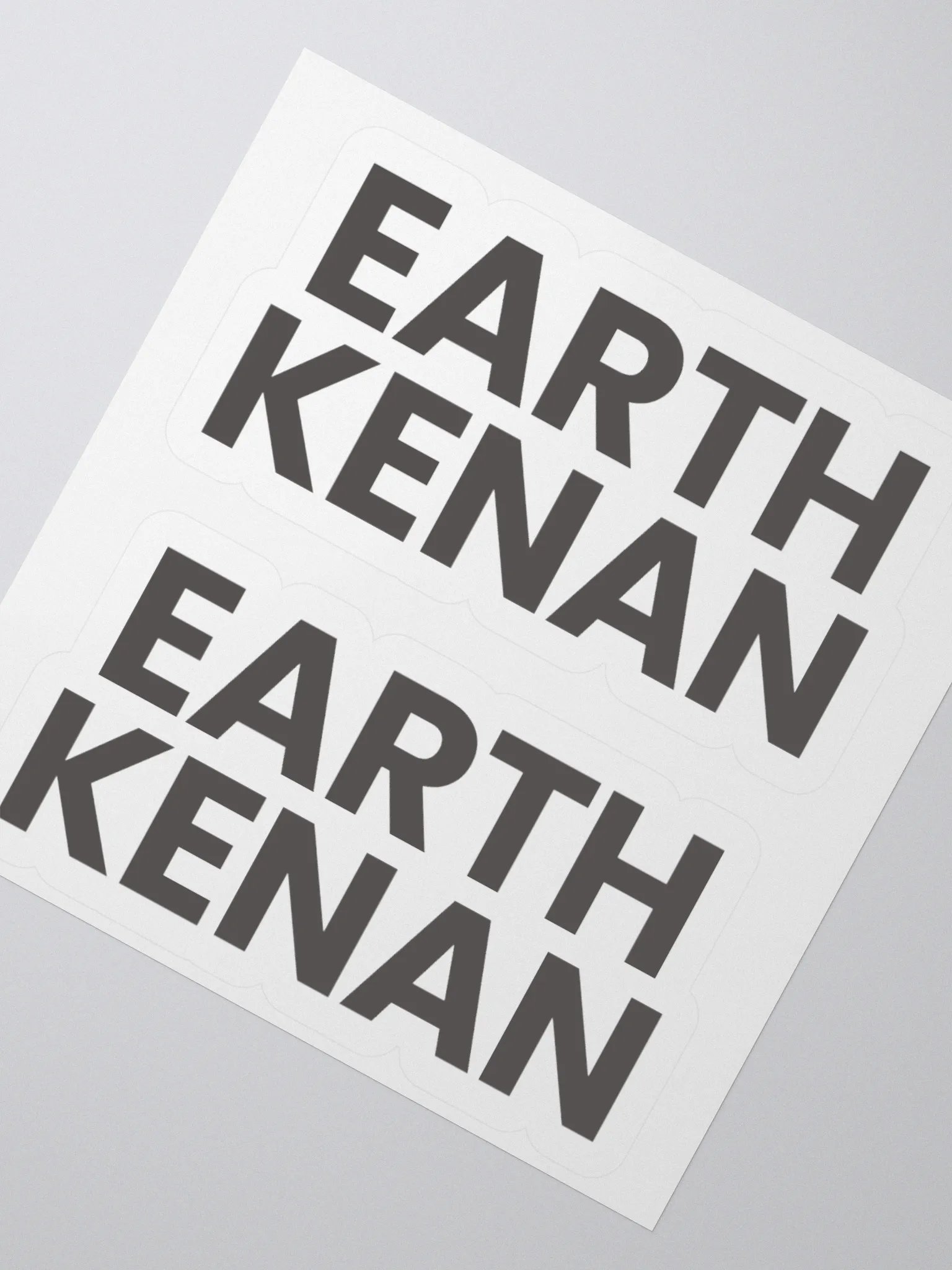 Earth Kenan logotype stickers product image (2)