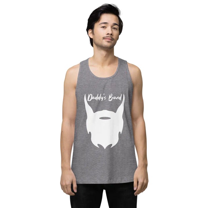 daddy's beard tank (white print) product image (1)