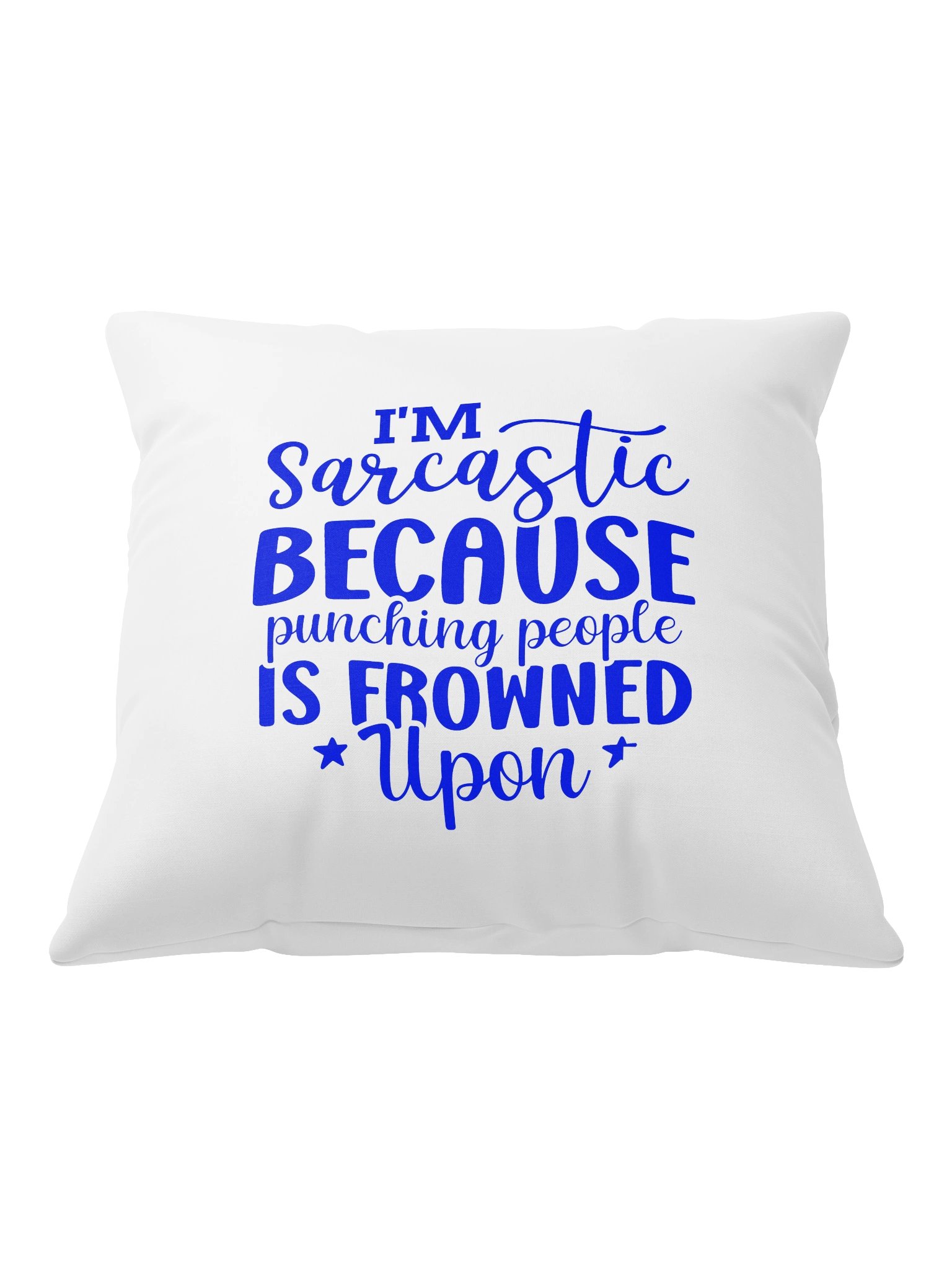 Punching Is Frowned Upon Pillow ™ product image (2)