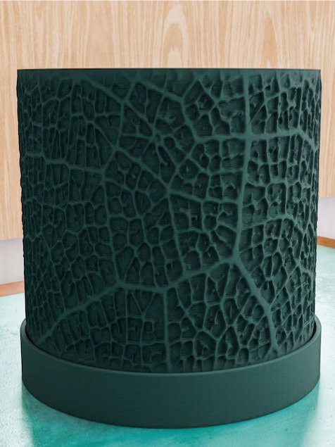 Leaf Textured Planter Pot with Drip Tray product image (3)