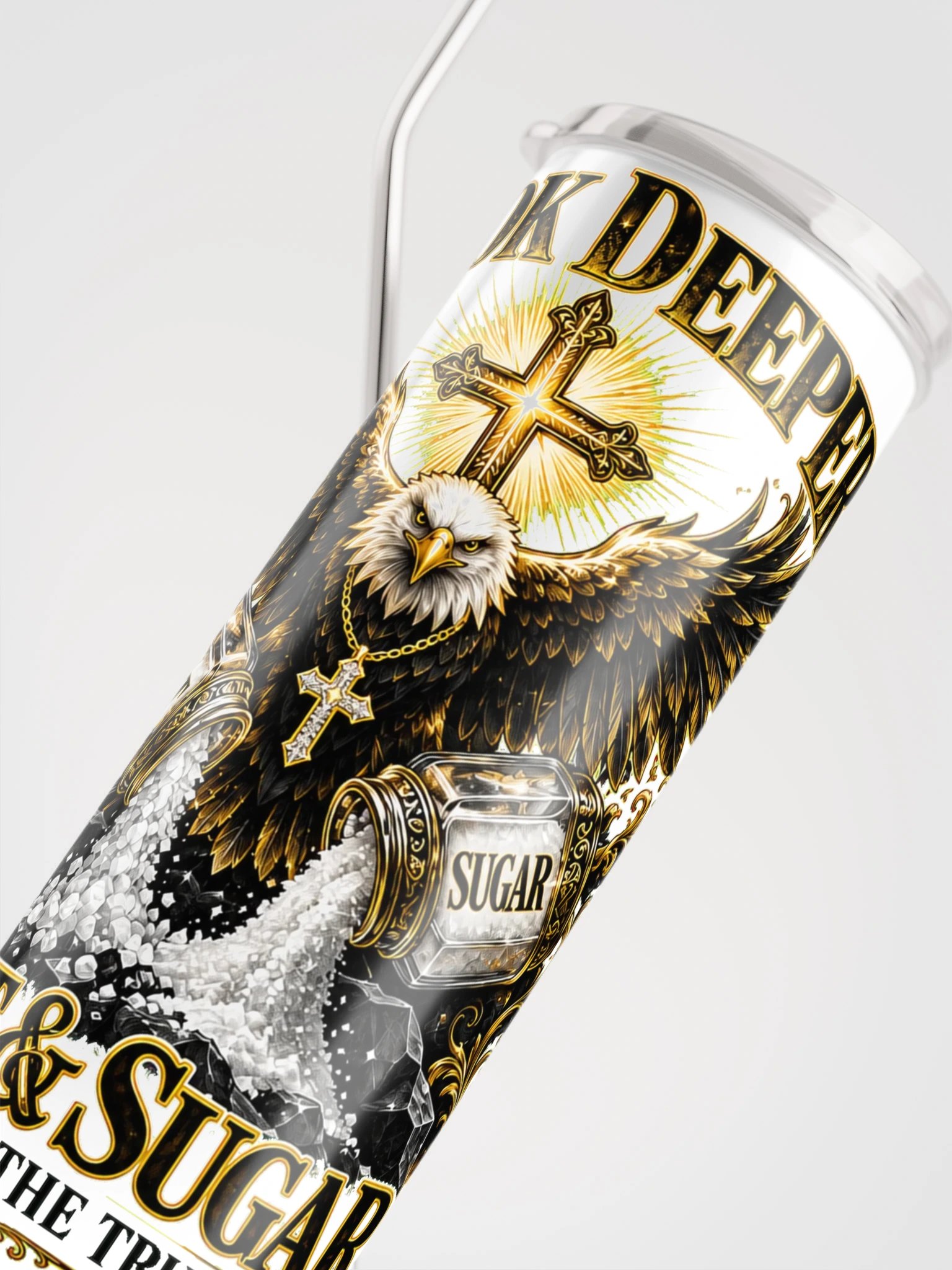 RBF Look Deeper Salt & Sugar White Tumbler product image (5)