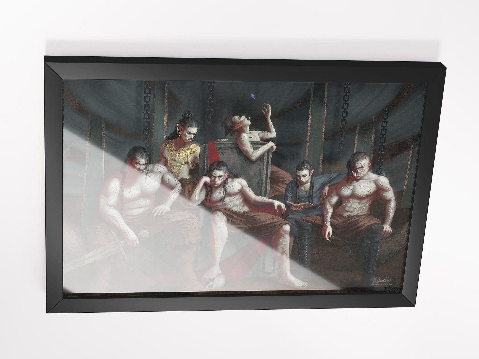 The Orcs of Orc Mountain Framed Art Print, by Elaine Ho product image (3)