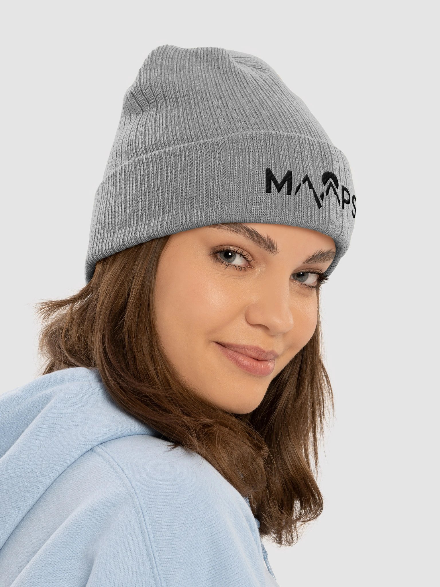 Ribbed MAAPS Beanie - Black Logo product image (24)