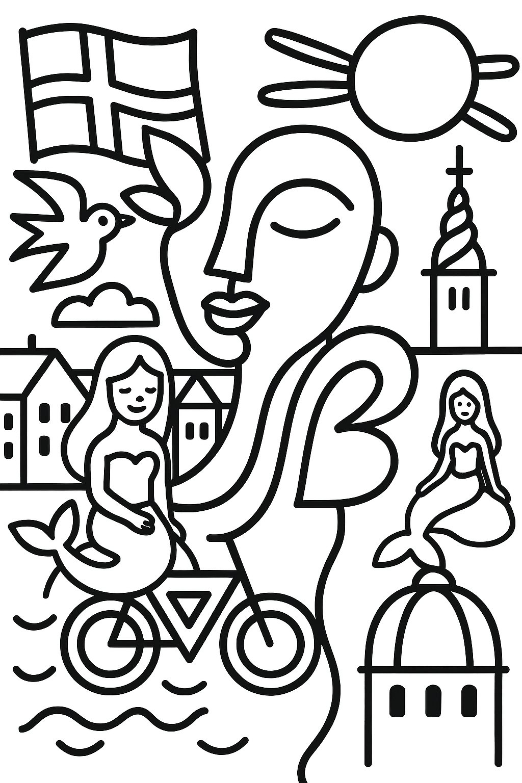 Free “Discover Denmark” Poster (2) – Scandinavian Wall Art Printable (A4 & US Letter PDF) product image (2)