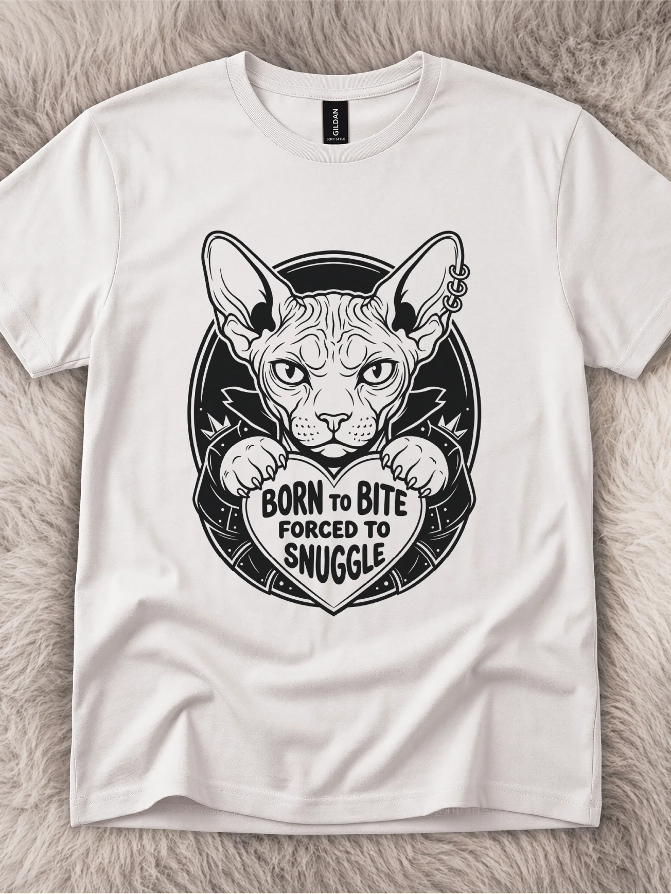 Born to Bite Sphynx Cat Shirt product image (1)