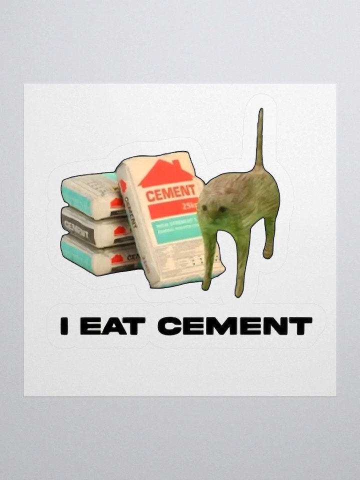 I Eat Cement Sticker product image (1)
