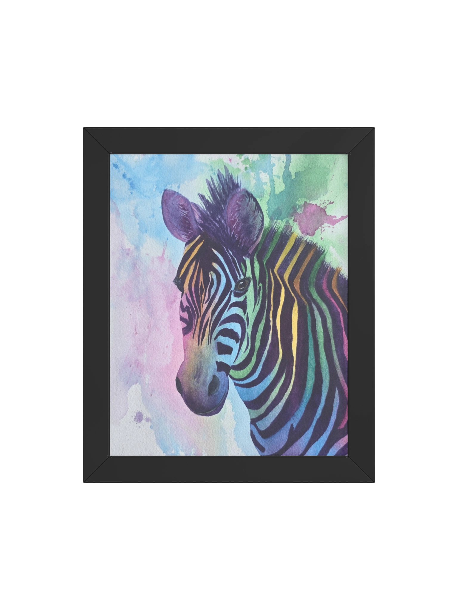 Rainbow Zebra - Framed Poster product image (4)