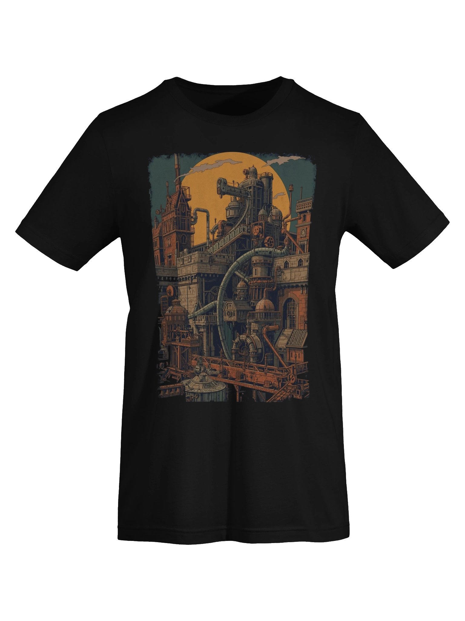 Moonlit Steampunk Industrial Lightweight T-Shirt product image (4)
