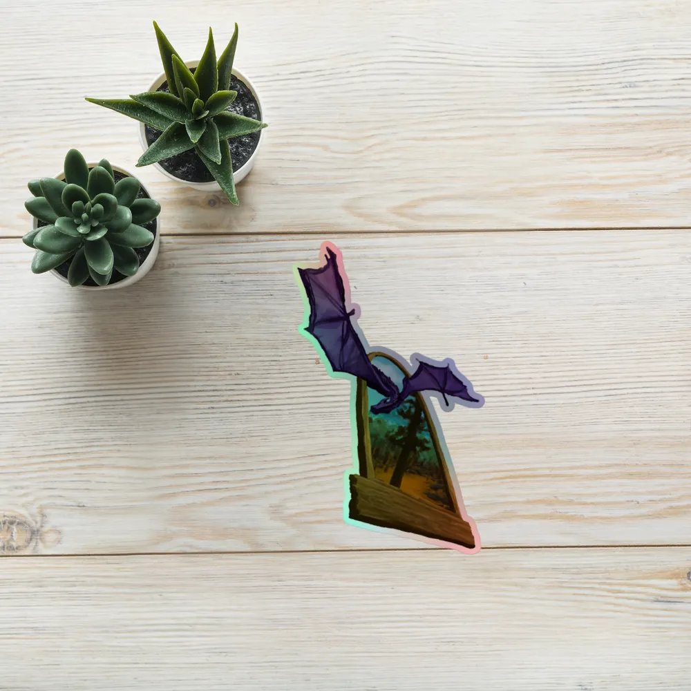 Dragon Plane Meld - Holographic Sticker product image (6)