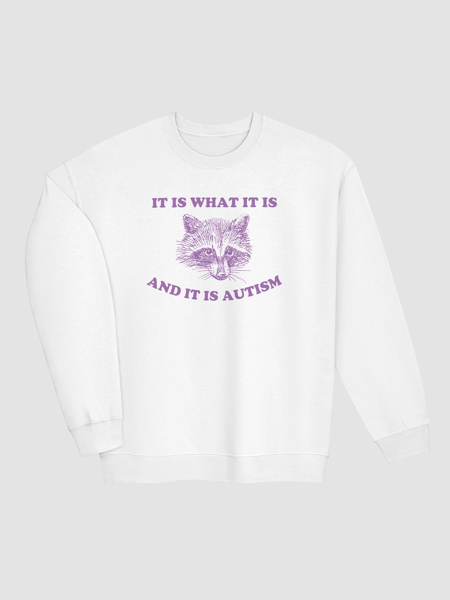 It is what it is raccoon Crewneck product image (15)