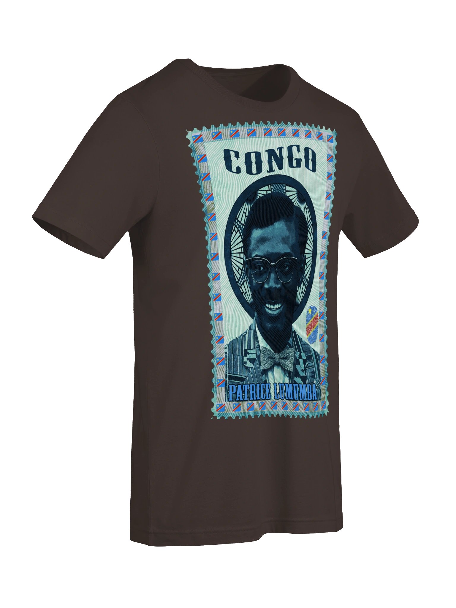 Patrice Lumumba Vintage Postage Stamp T-Shirt | Congo product image (8)
