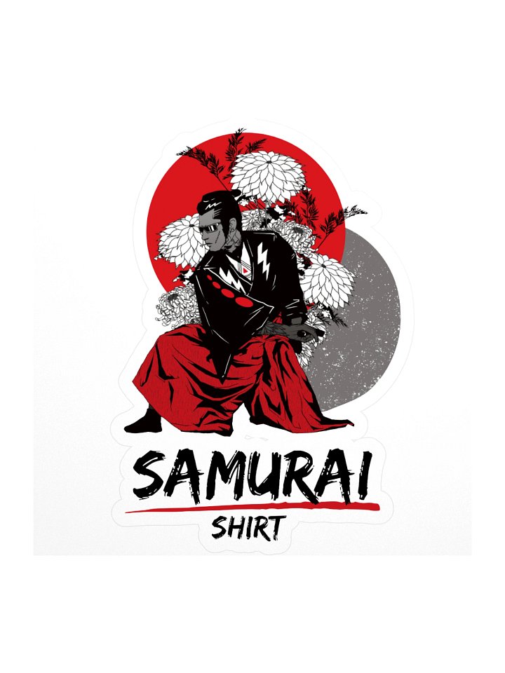 Samurai Shirt Sticker product image (1)