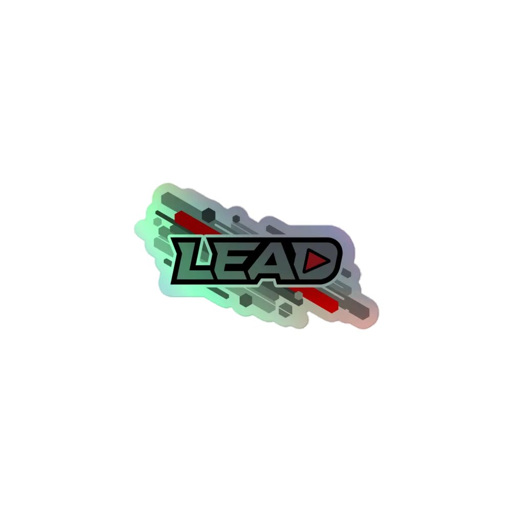 LEAD Slash Logo Holographic Sticker product image (1)