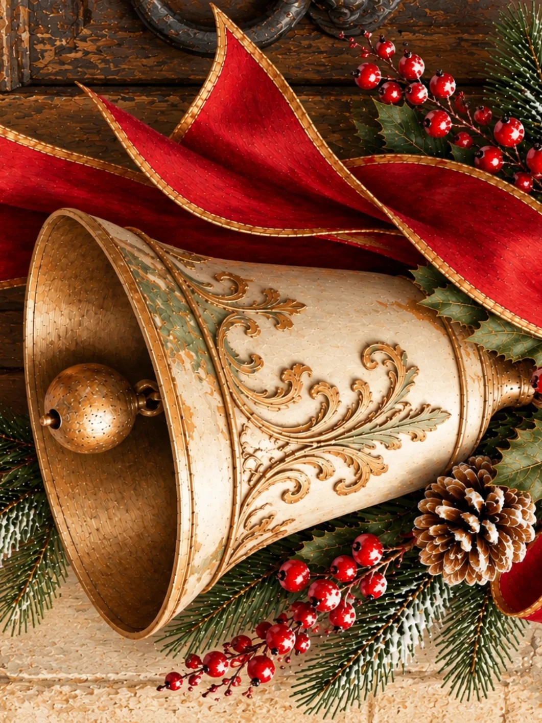 🔔 Campana Navideña · Marfil product image (1)