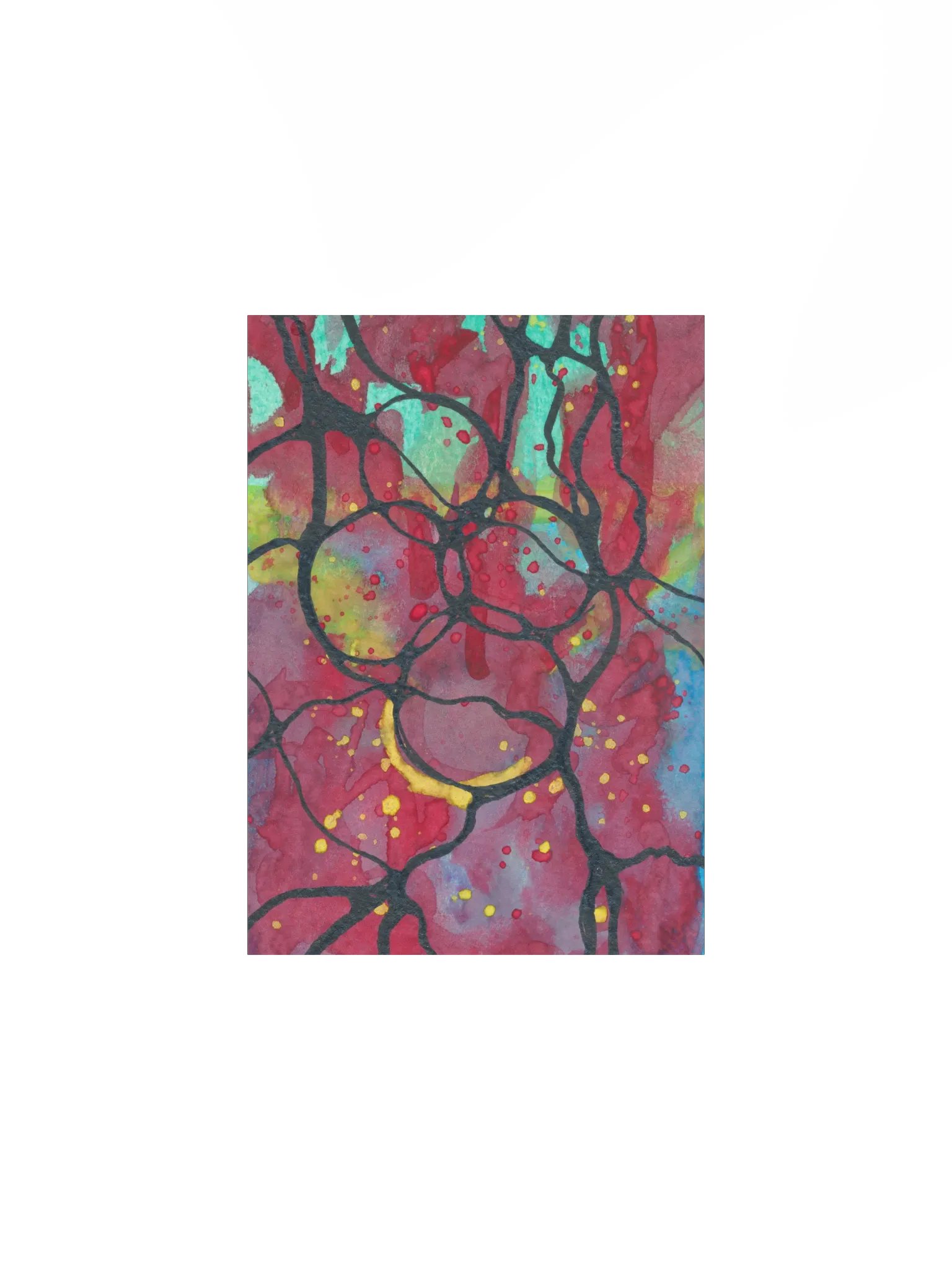Abstract Ink & Watercolor Print product image (1)