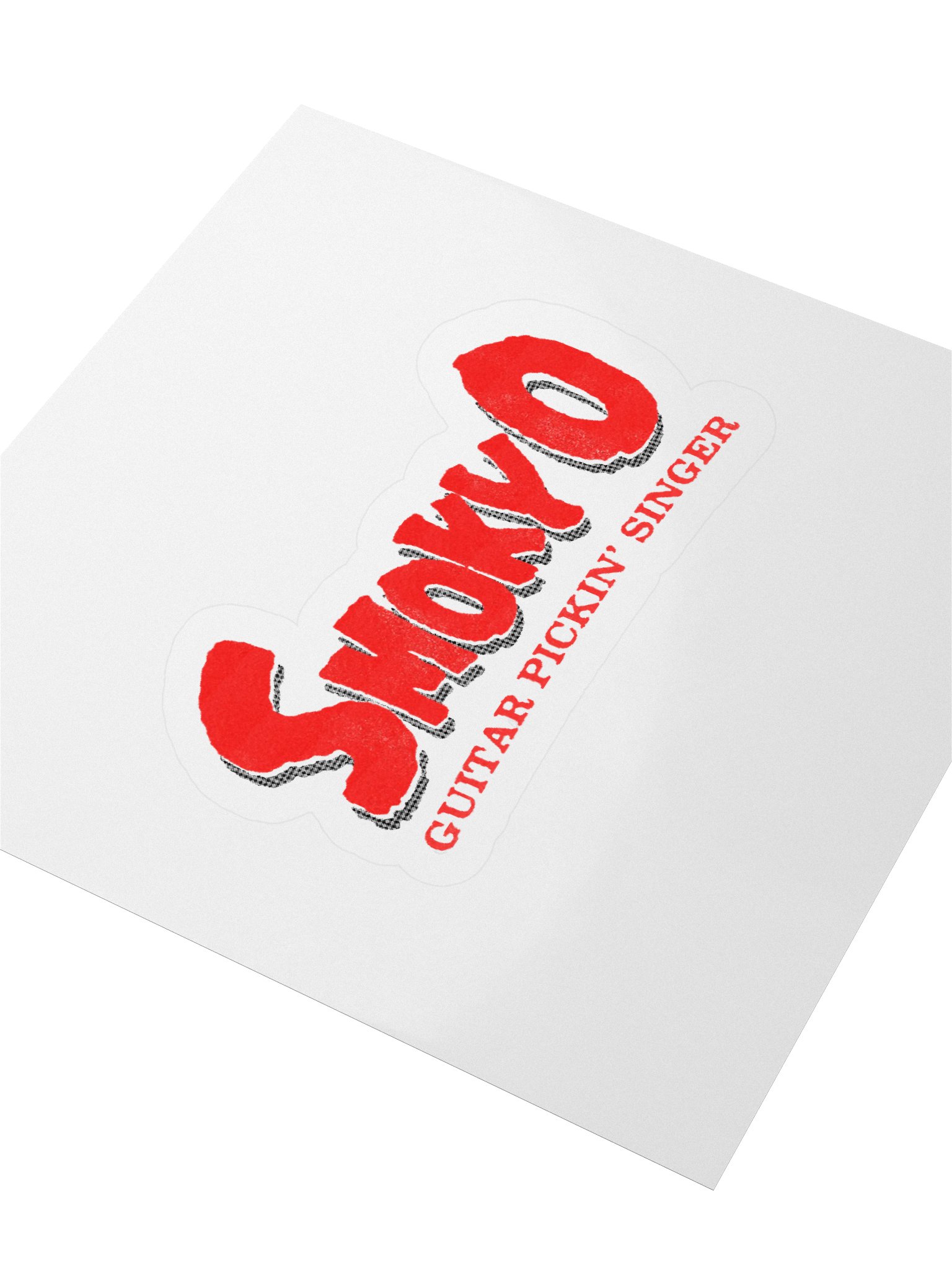 Guitar Pickin' Smoky O Kiss Cut Stickers product image (3)