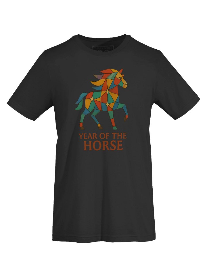 Constellation Horse – Cubist Scandinavian Horse Art T‑Shirt Celestial Stallion Tee by M‑Art and Design product image (1)