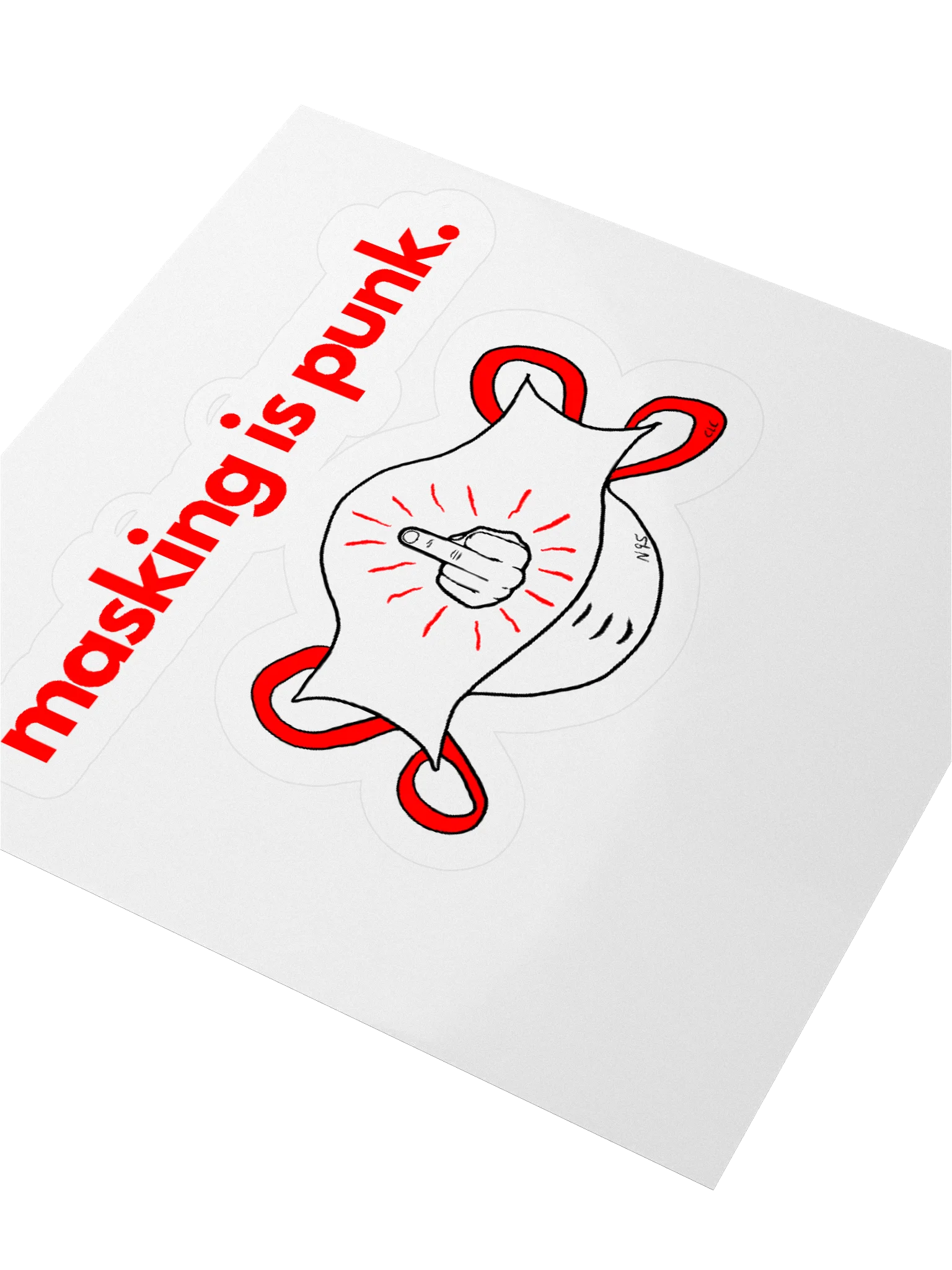 Masking Is Punk sticker product image (3)