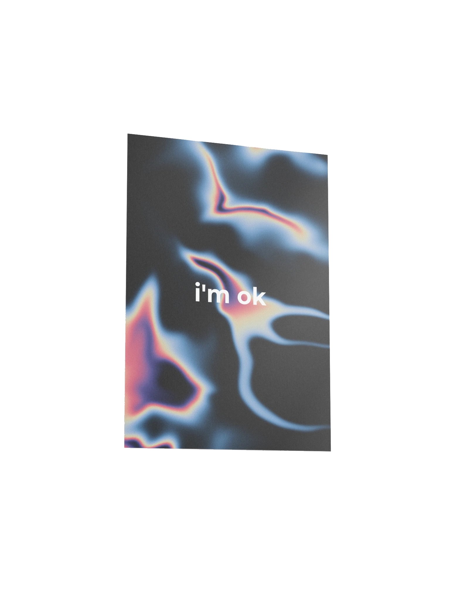 GRDNT-1 i'm ok TXT Matte Poster product image (3)