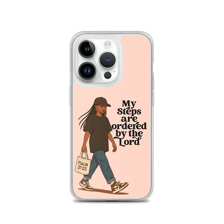 My Steps Are Ordered by the Lord iPhone Clear Case product image (2)