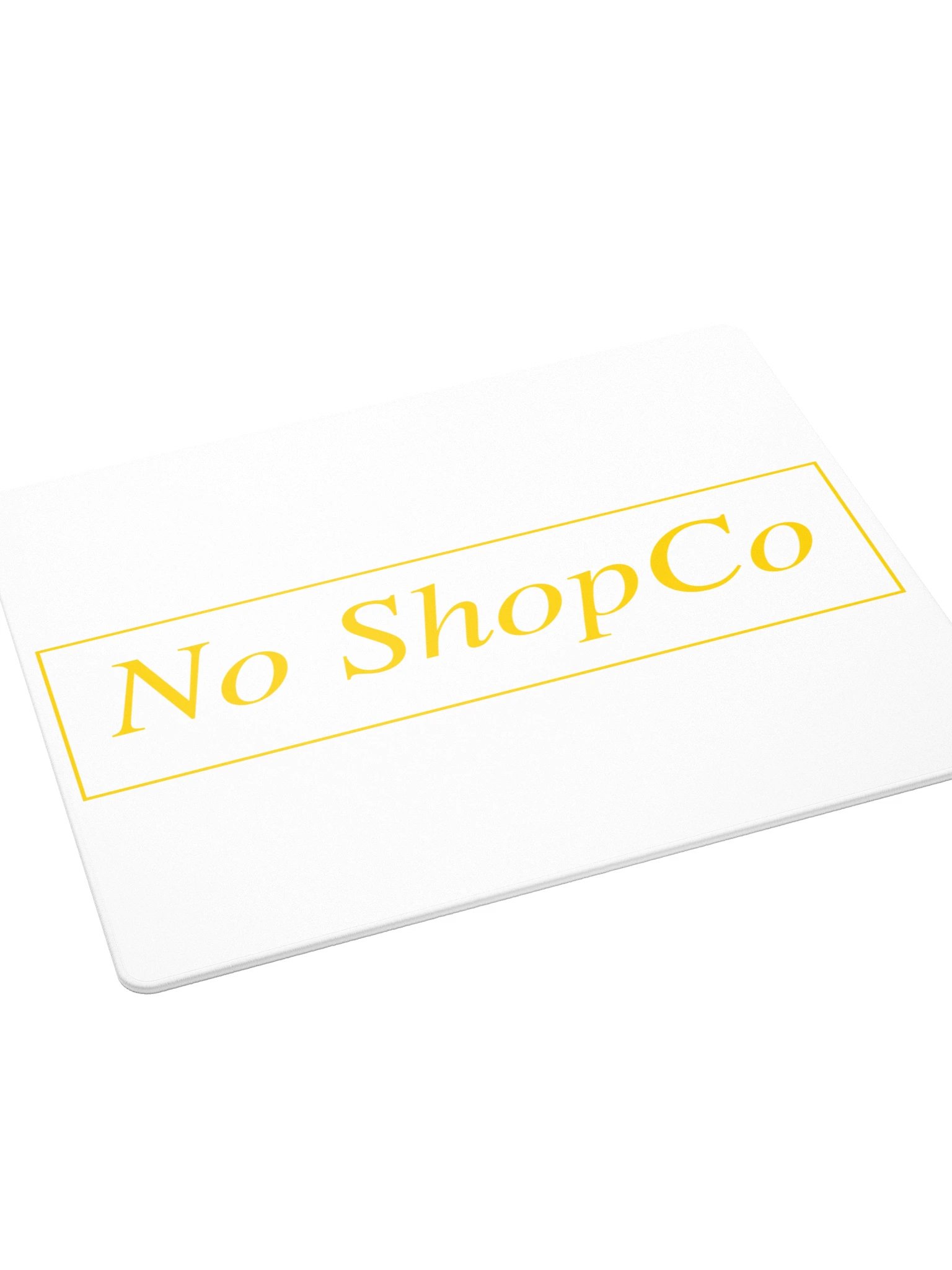 No ShopCo Gaming Mouse Pad - Yellow on White product image (4)