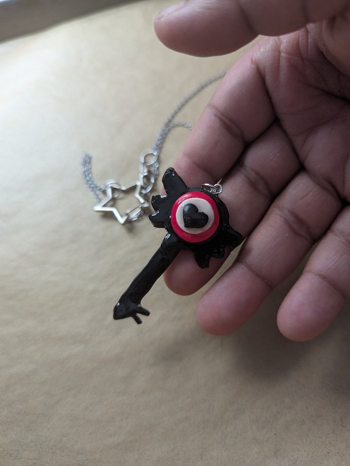Handmade Hazbin Hotel KeeKee Key Necklace product image (2)