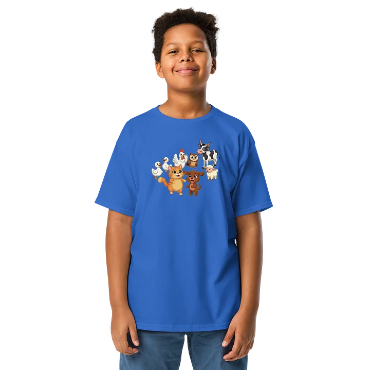 Cute Cartoon Farm Animals Youth Tee product image (1)