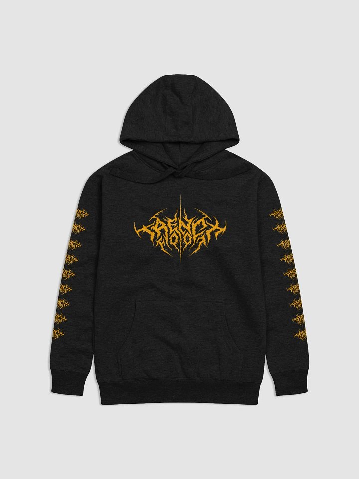 DEATHLOGO HOODIE ORANGE product image (1)