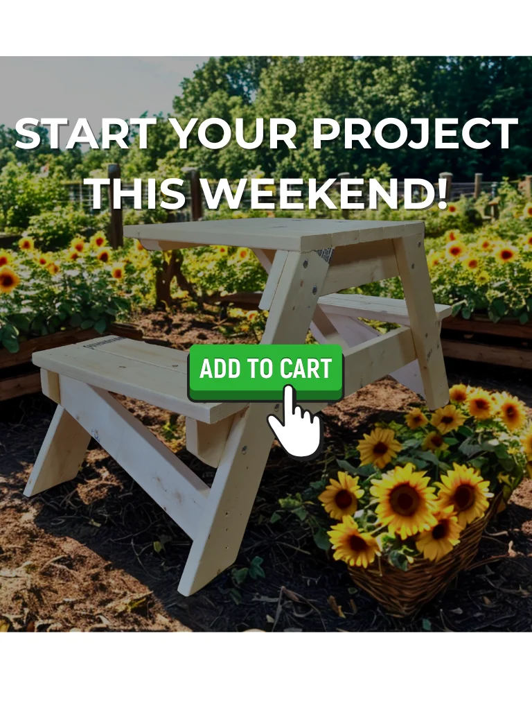 2 Person Picnic Table: DIY Build Plans & Construction Guide product image (9)