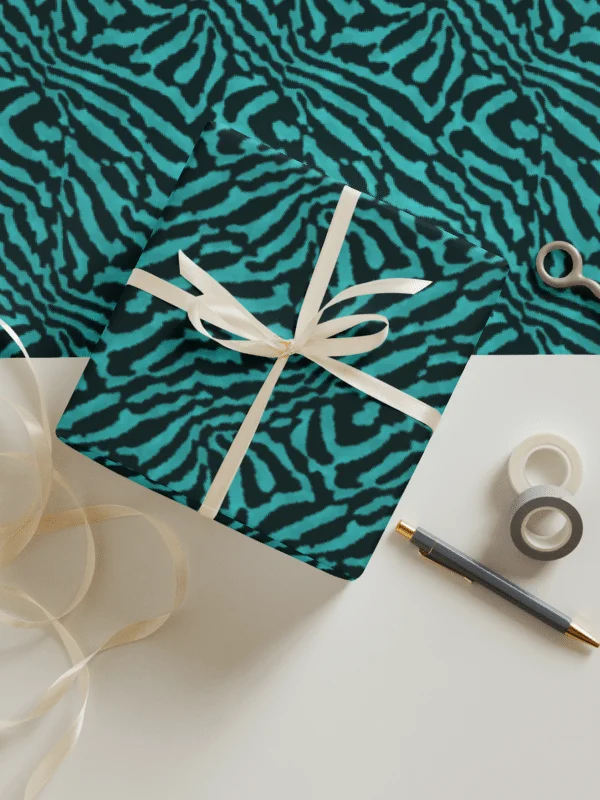 Teal Zebra Paper Sheets product image (4)